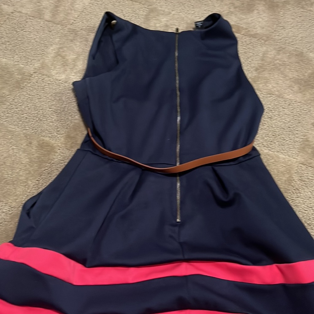 Navy Colorblock Dress - Picture 7 of 7